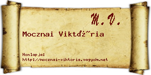 Mocznai Viktória névjegykártya